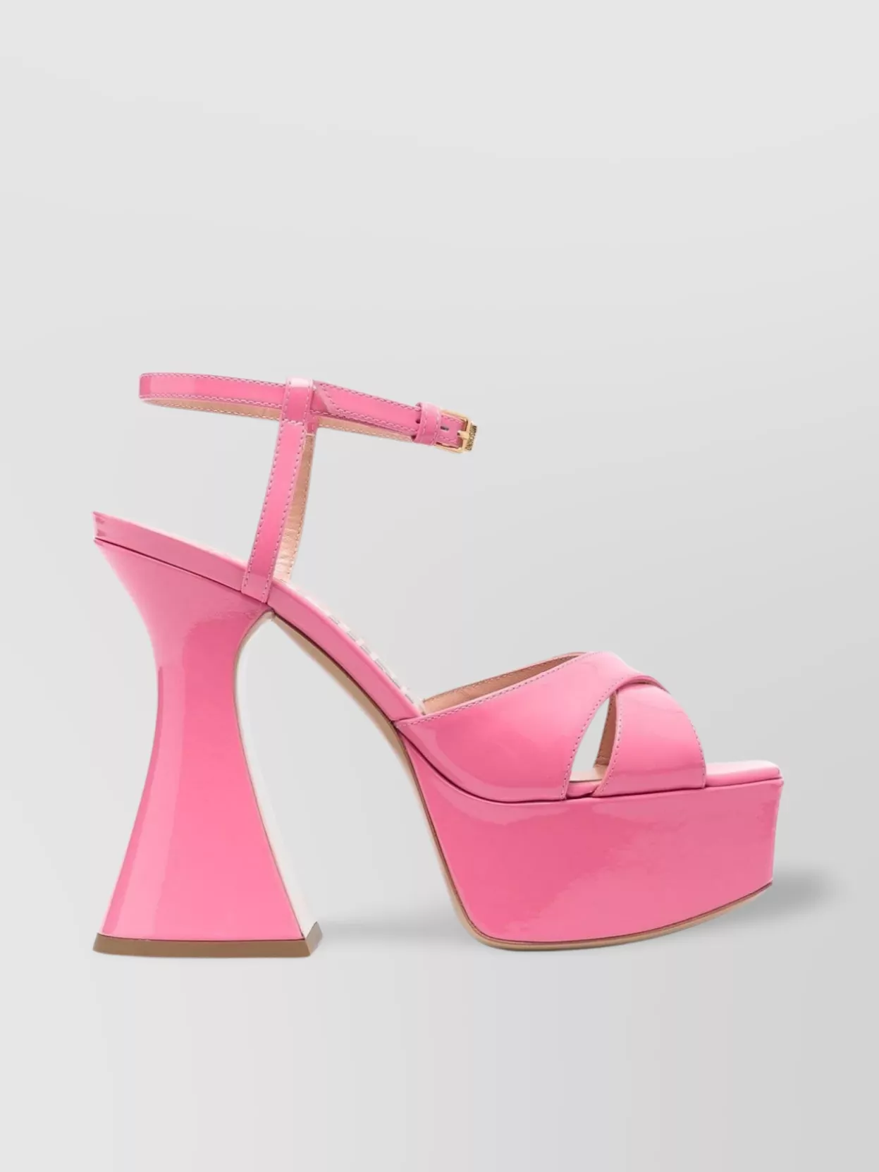Shop Moschino Chunky Heel Platform Sandals In Pink