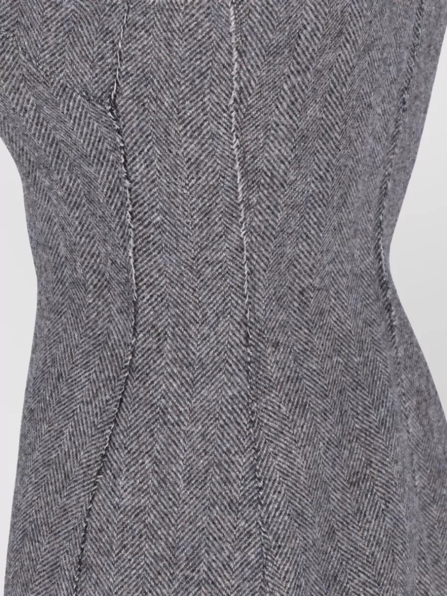 Maison Margiela Wool Knee-Length Midi Dress