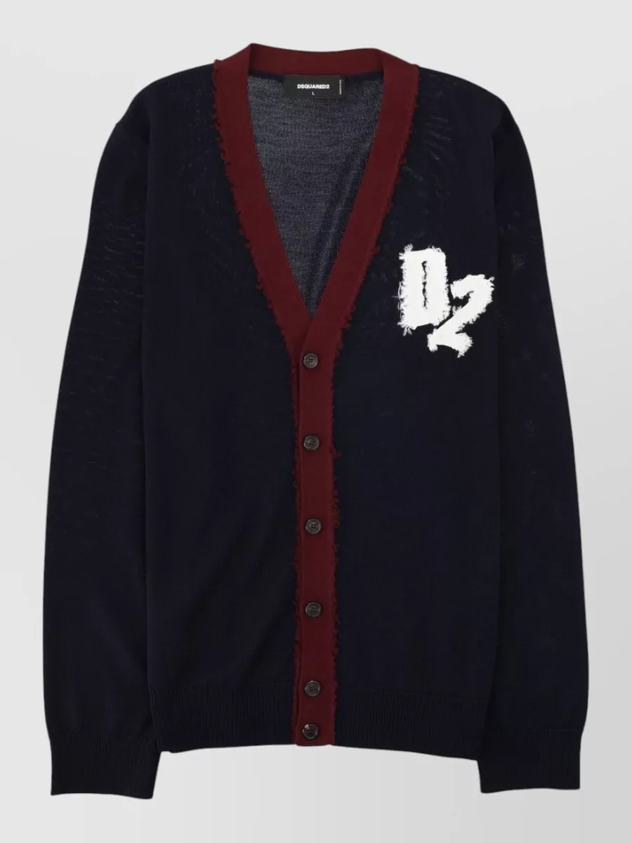 Dsquared2 oversized wool cardigan