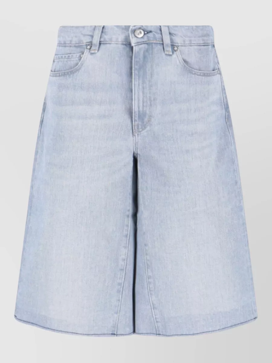 Our Legacy denim a-line shorts