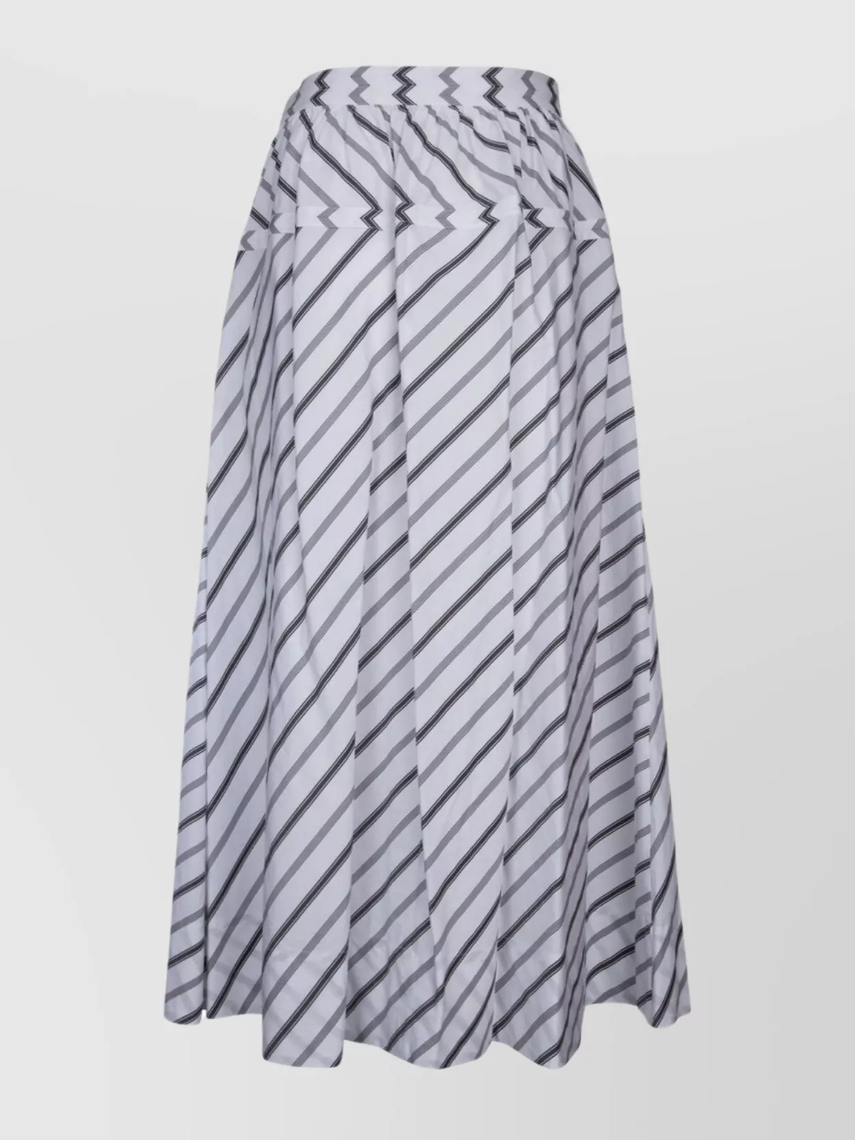 Shop Tory Burch High Waist A-line Striped Pleated Skirt