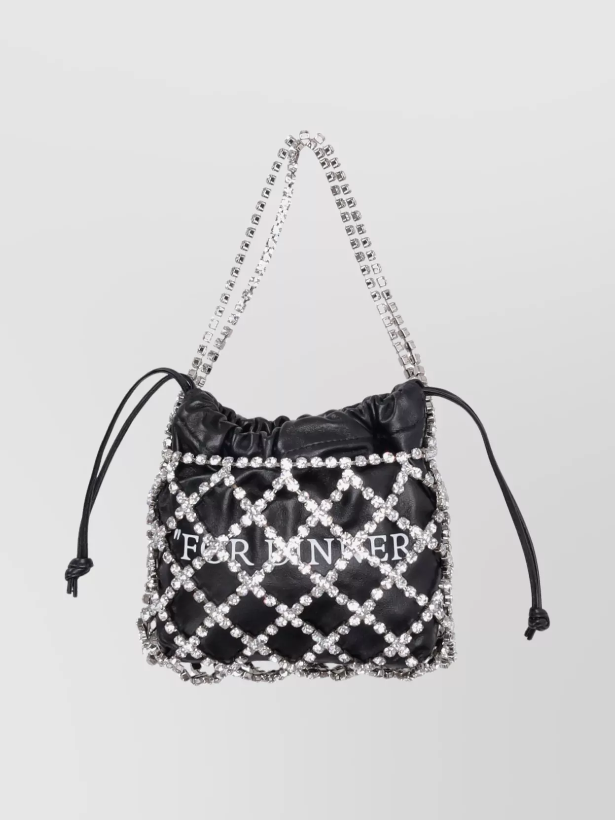 Off-white Dinner Shoulder Bag Chain Strap In Black