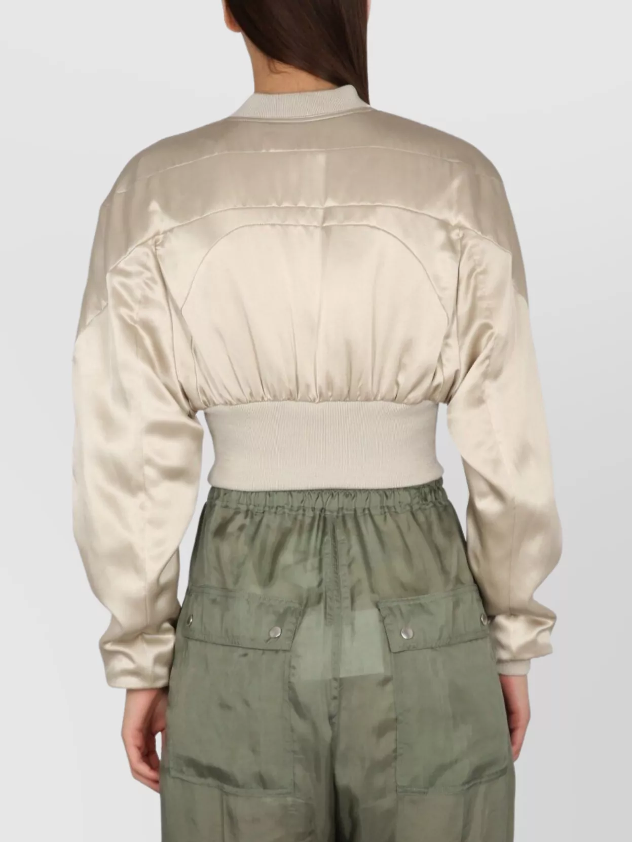 Rick Owens Cropped Padded Flight Jacket