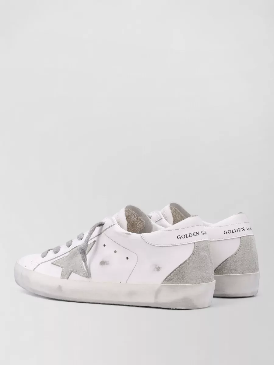 Golden Goose Handcrafted Superstar Sneakers With Vintage Finish