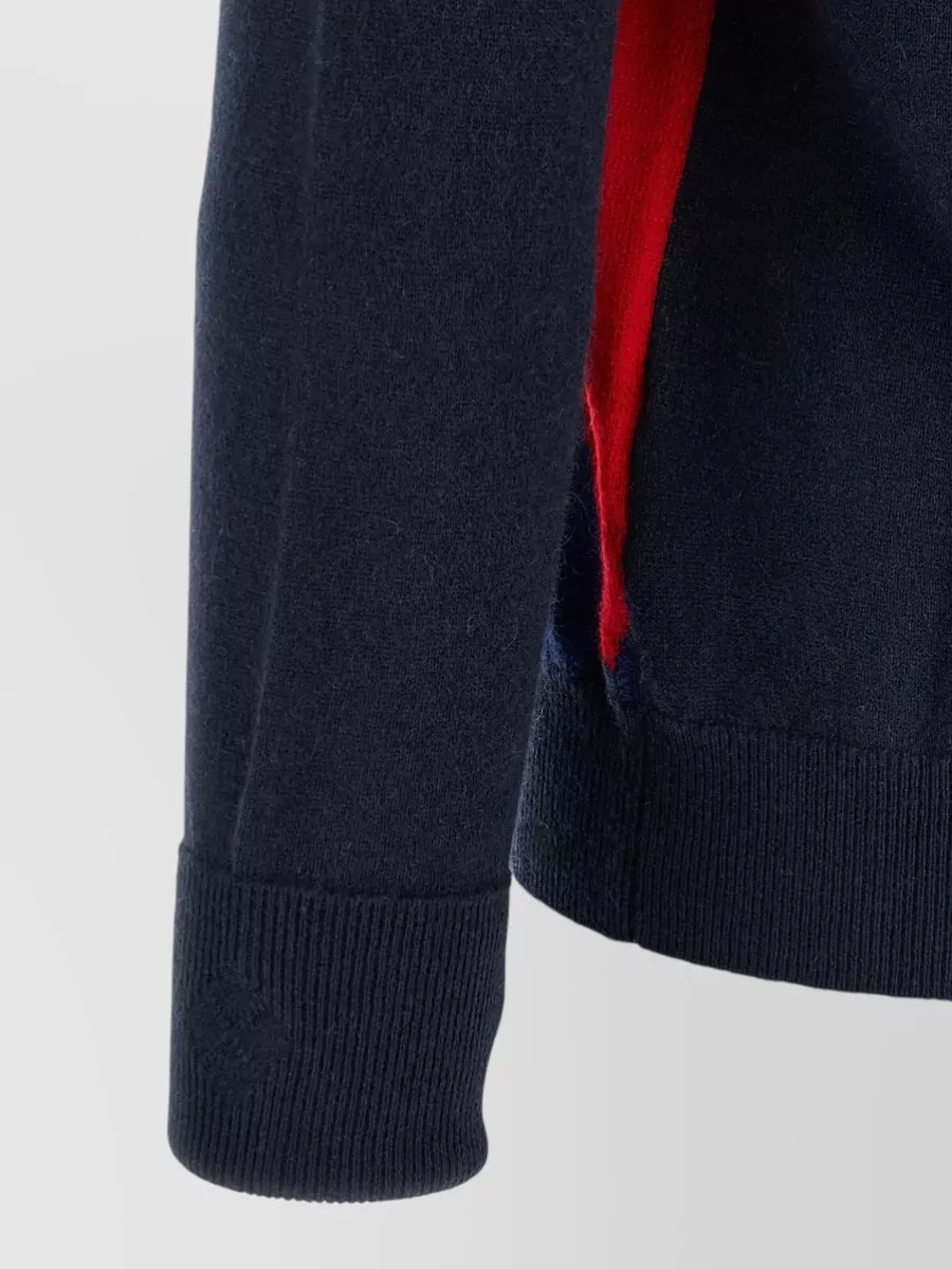 Ballantyne Cashmere Diamond-Intarsia V-Neck Jumper