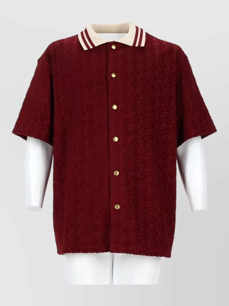 Drôle De Monsieur cotton monogram t-shirt
