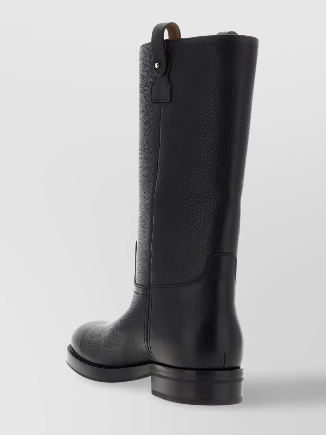 Church's Mid-Calf Flat Sole Boots With Textured Leather