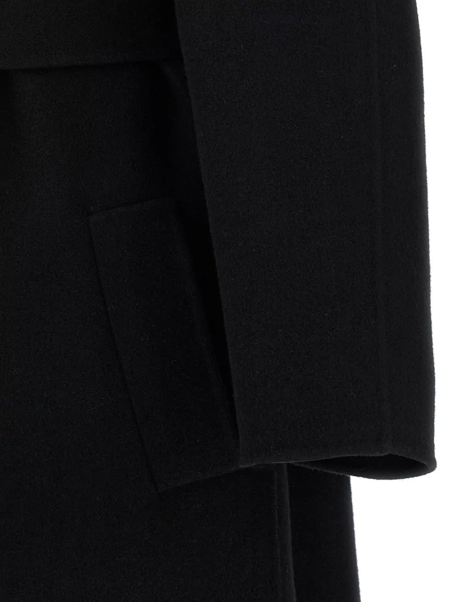 The Row Long Belted Coat Shawl Collar