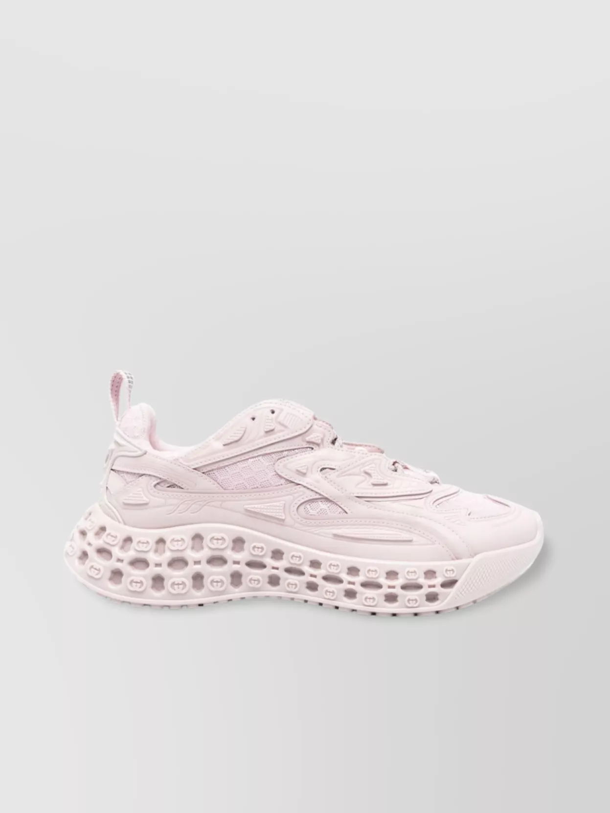 Gucci Low Top Sneakers With Chunky Sole And Mesh Panels