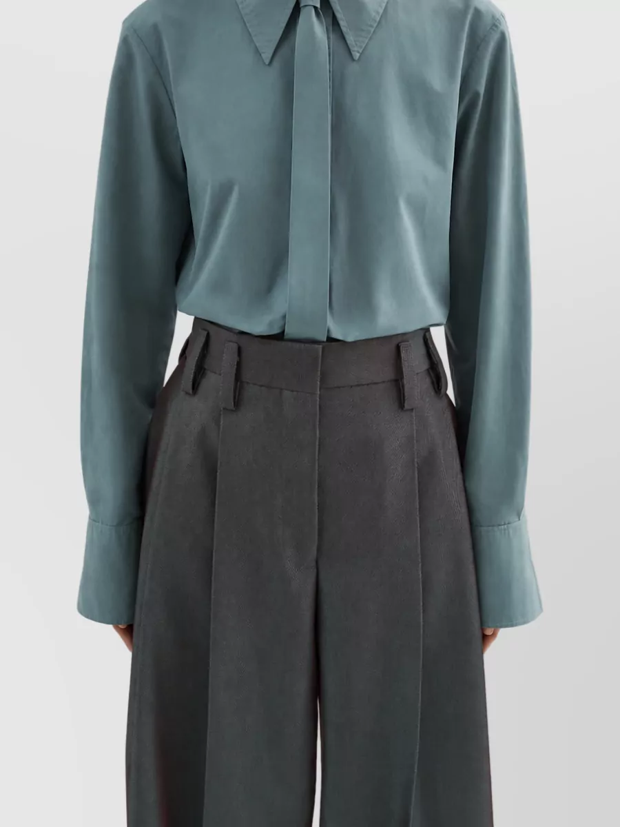 Jil Sander Cotton Wide-Leg Trousers