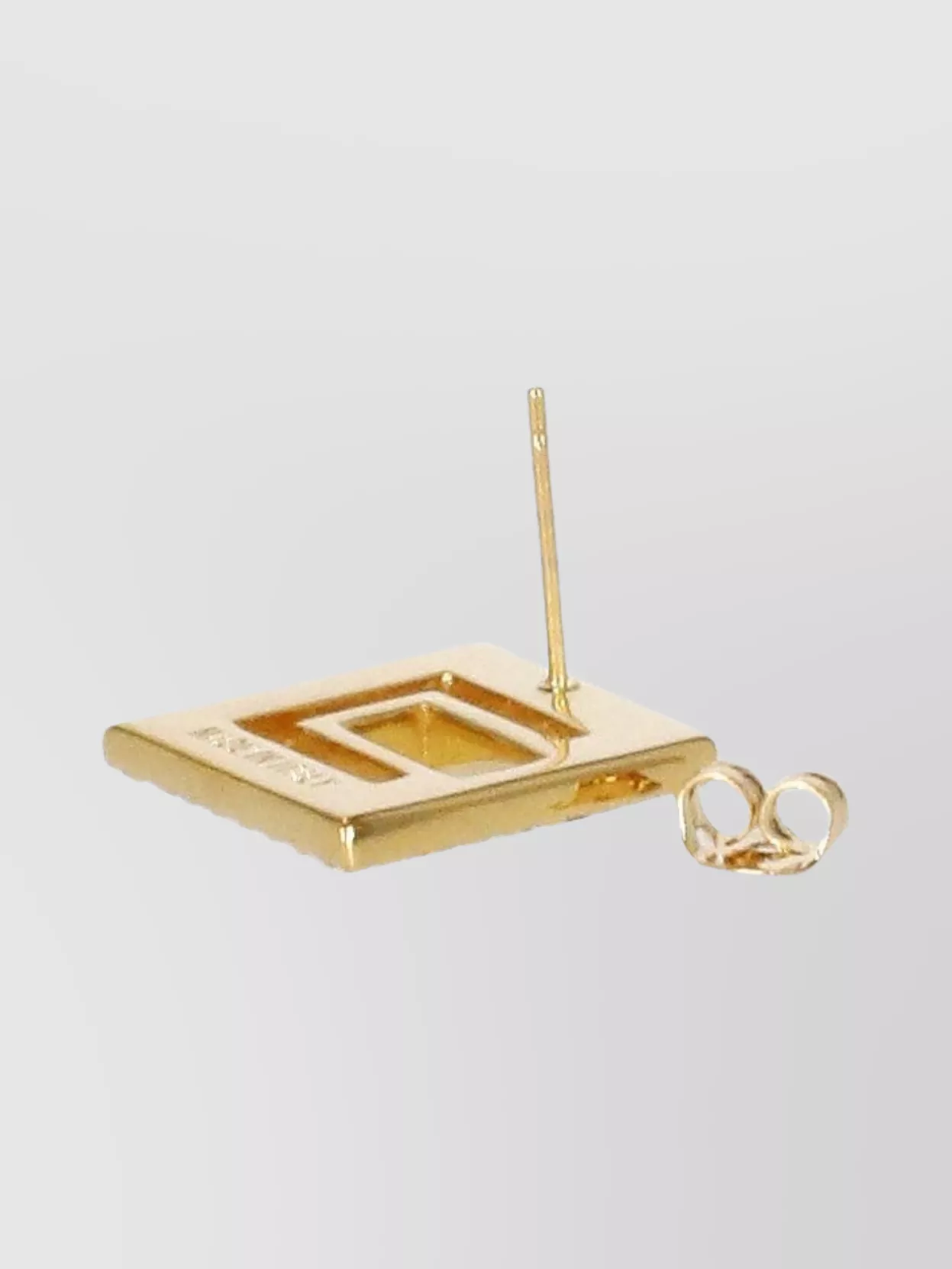 Elisabetta Franchi Square Gemstone Stud Earrings