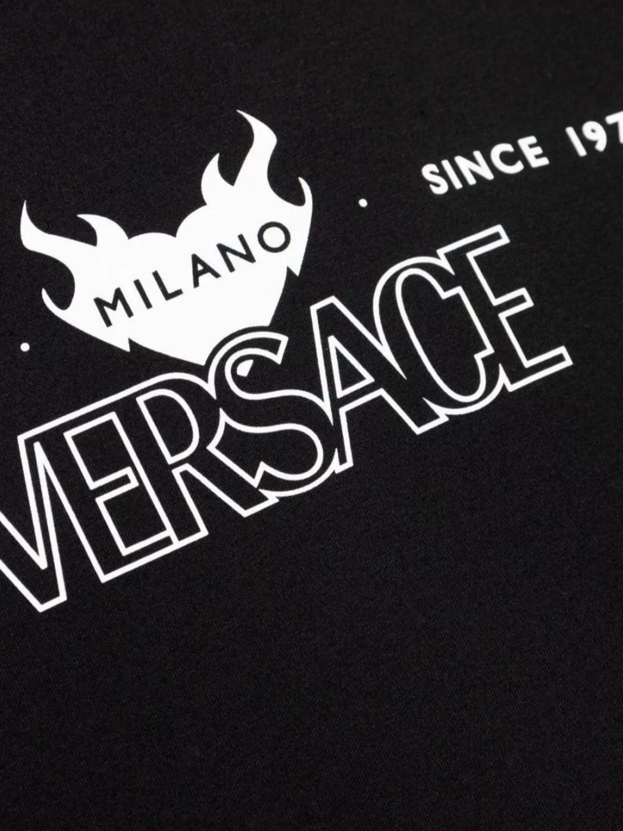 Versace Cotton Jersey T-Shirt Logo Print
