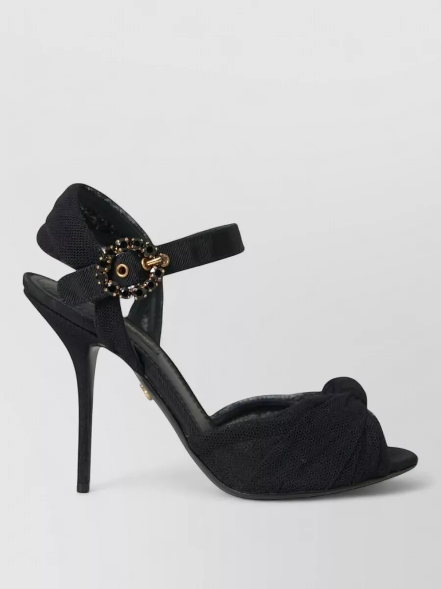 Dolce&Gabbana Embellished Ankle-Strap Heel Sandals