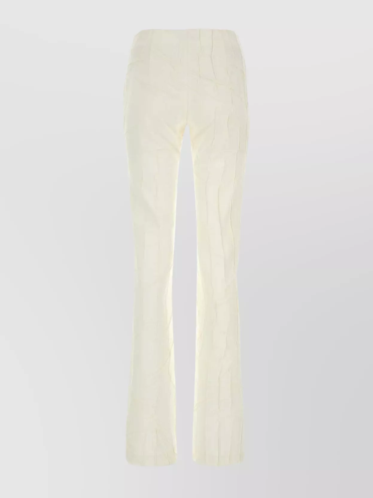 Shop Blumarine Textured Fabric Trousers With Back Pockets And Belt Loops