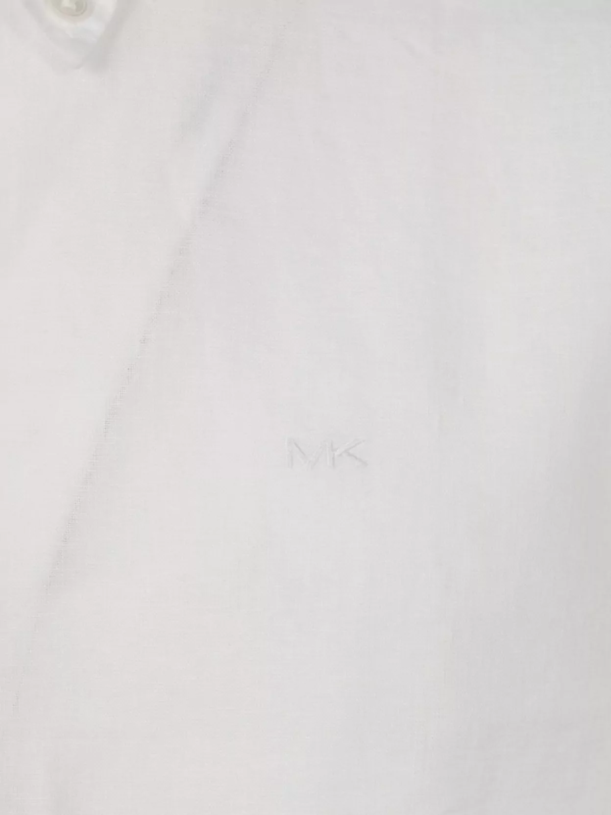 Michael Kors Tailored Button-down Shirt With Curved Hem In White