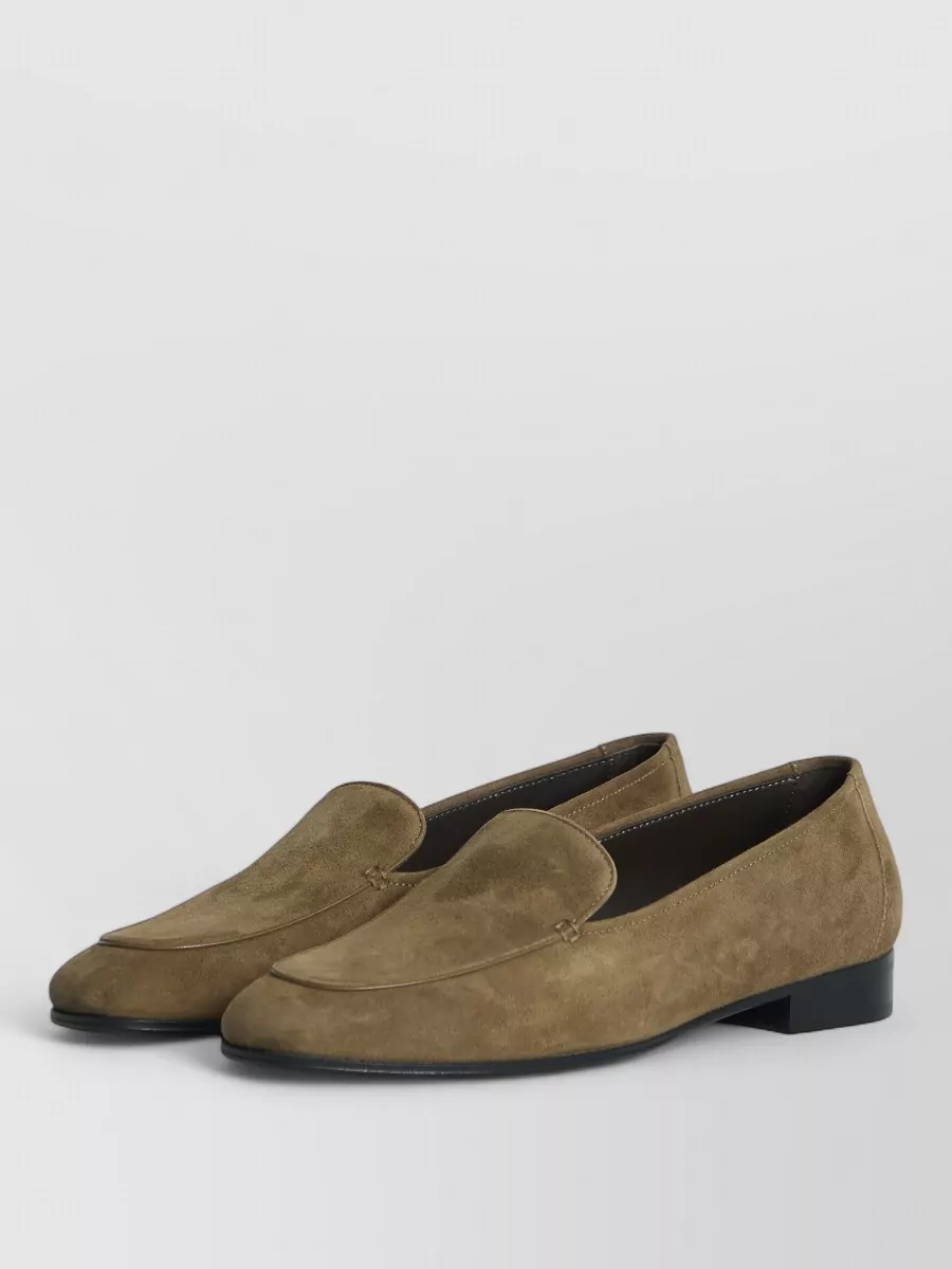The Row Suede Loafers