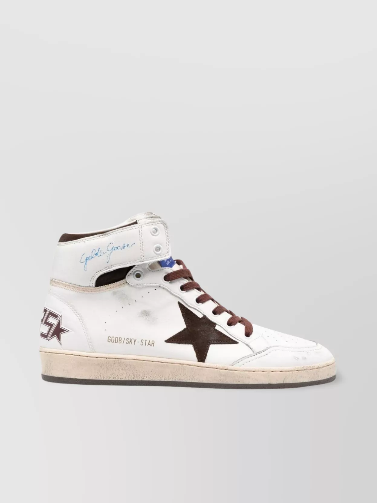 Shop Golden Goose Star Patch High-top Sneakers In White