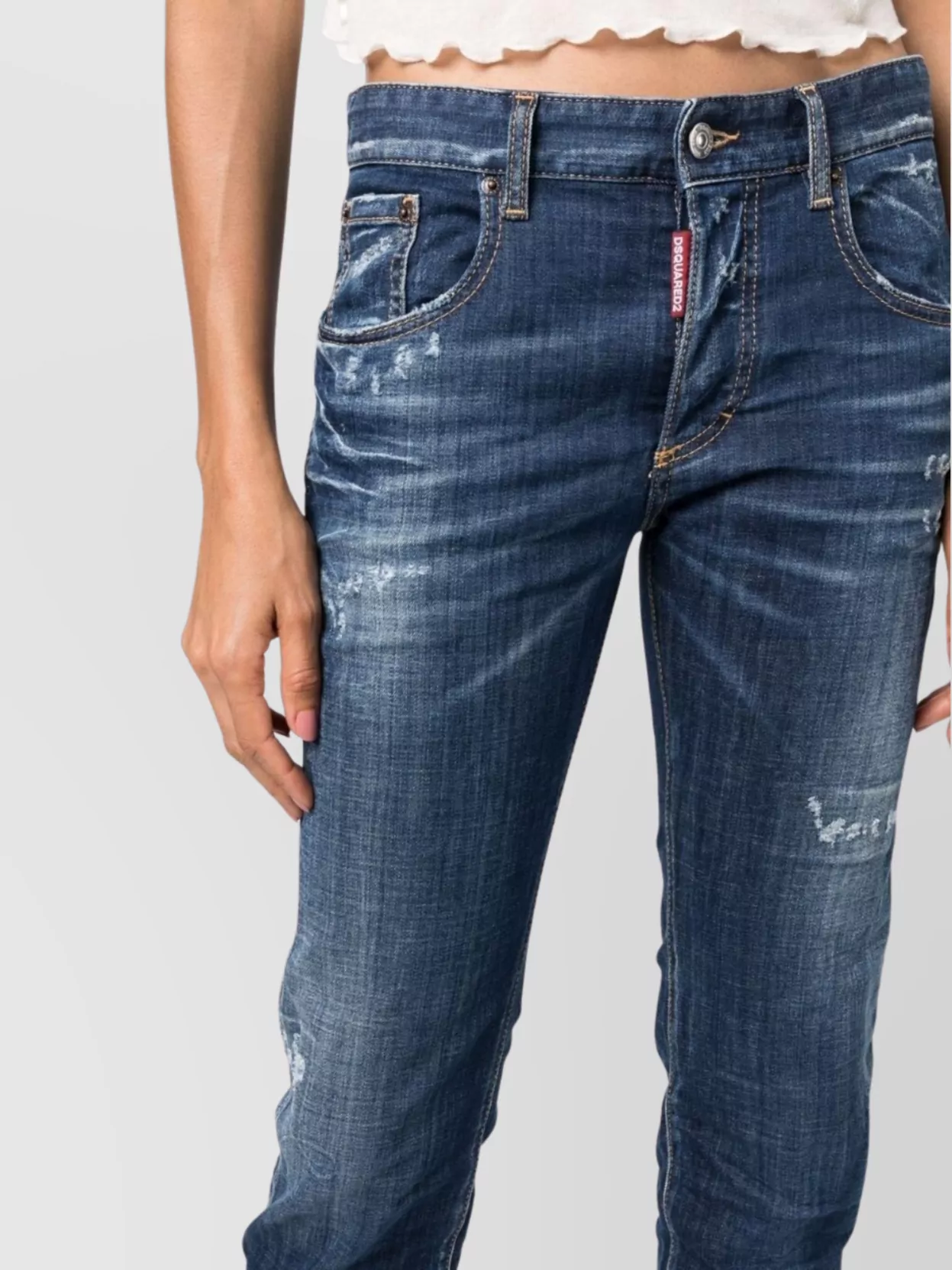 Dsquared2 Casual Trousers Featuring Five-Pocket Design