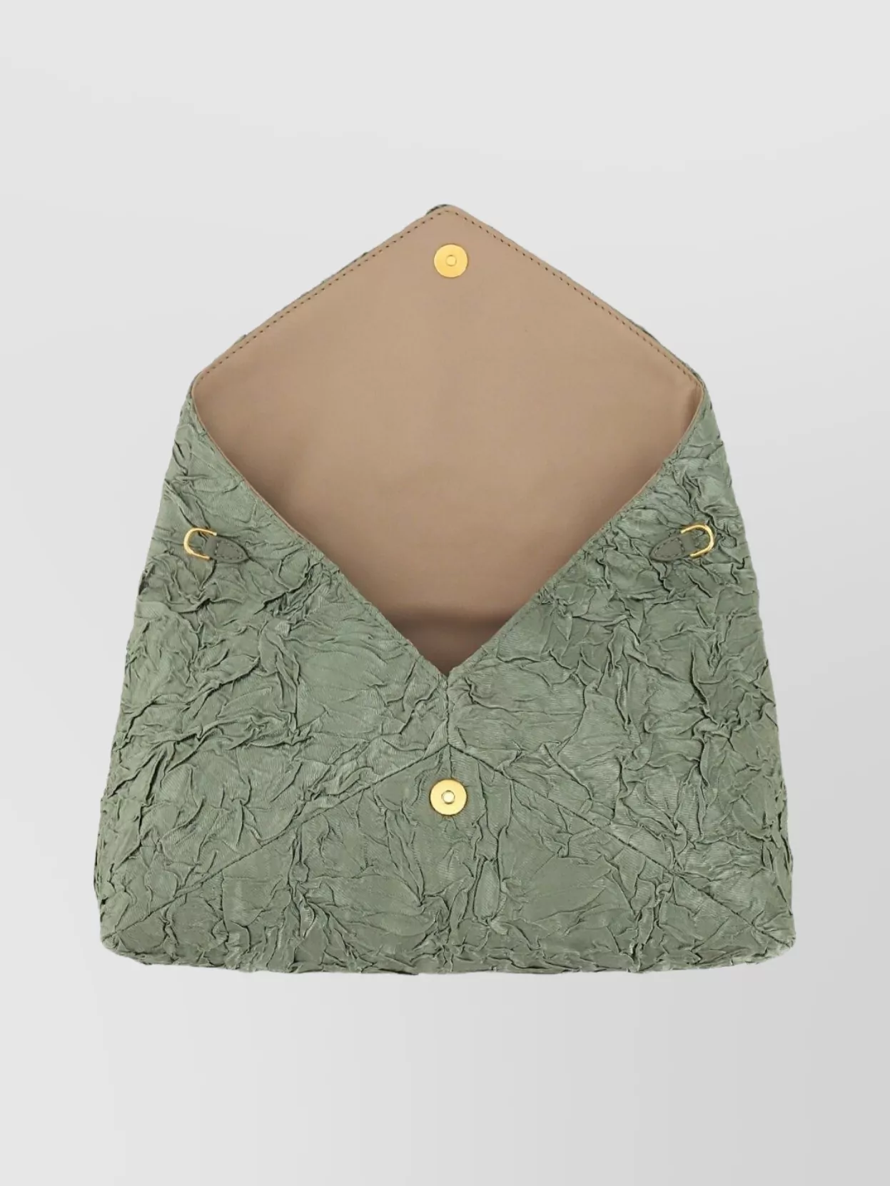 Dries Van Noten Chain Strap Envelope Flap Shoulder Bag In Green