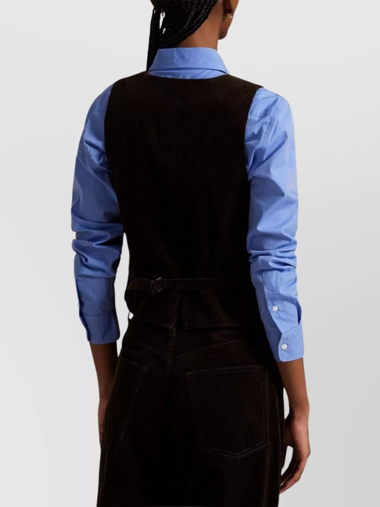 Ralph Lauren Sleeveless Corduroy Top V-Neck