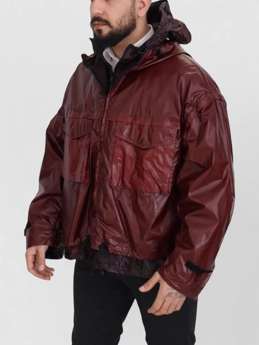 Dolce&Gabbana Hooded Cotton Raincoat