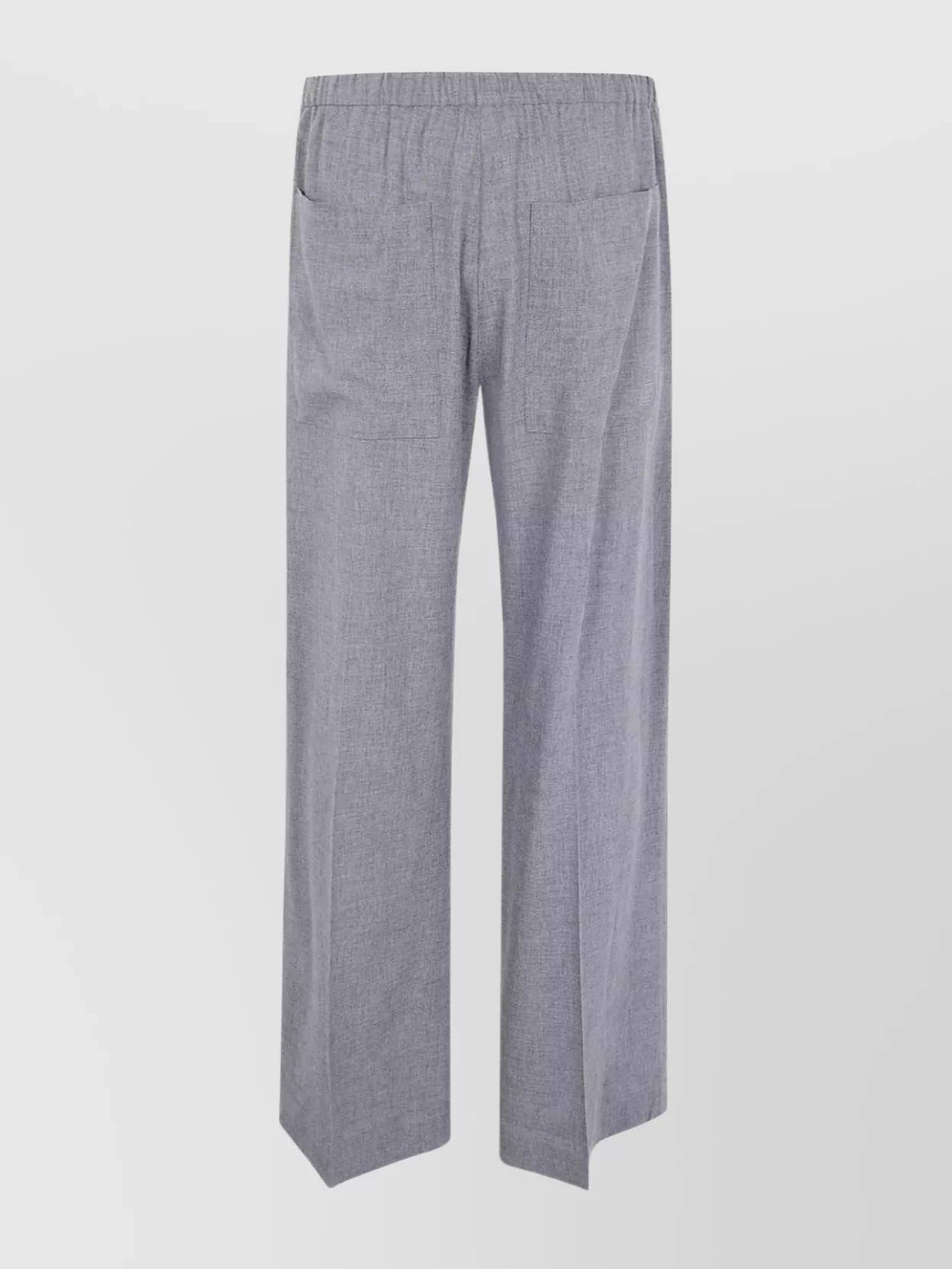 Totême Fluid Trousers With Wide Leg Design In Gray