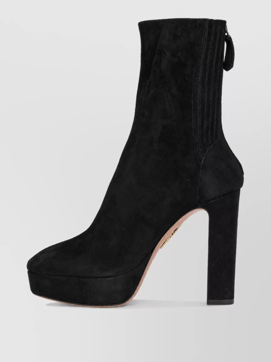 Aquazzura Suede Leather Ankle Boots