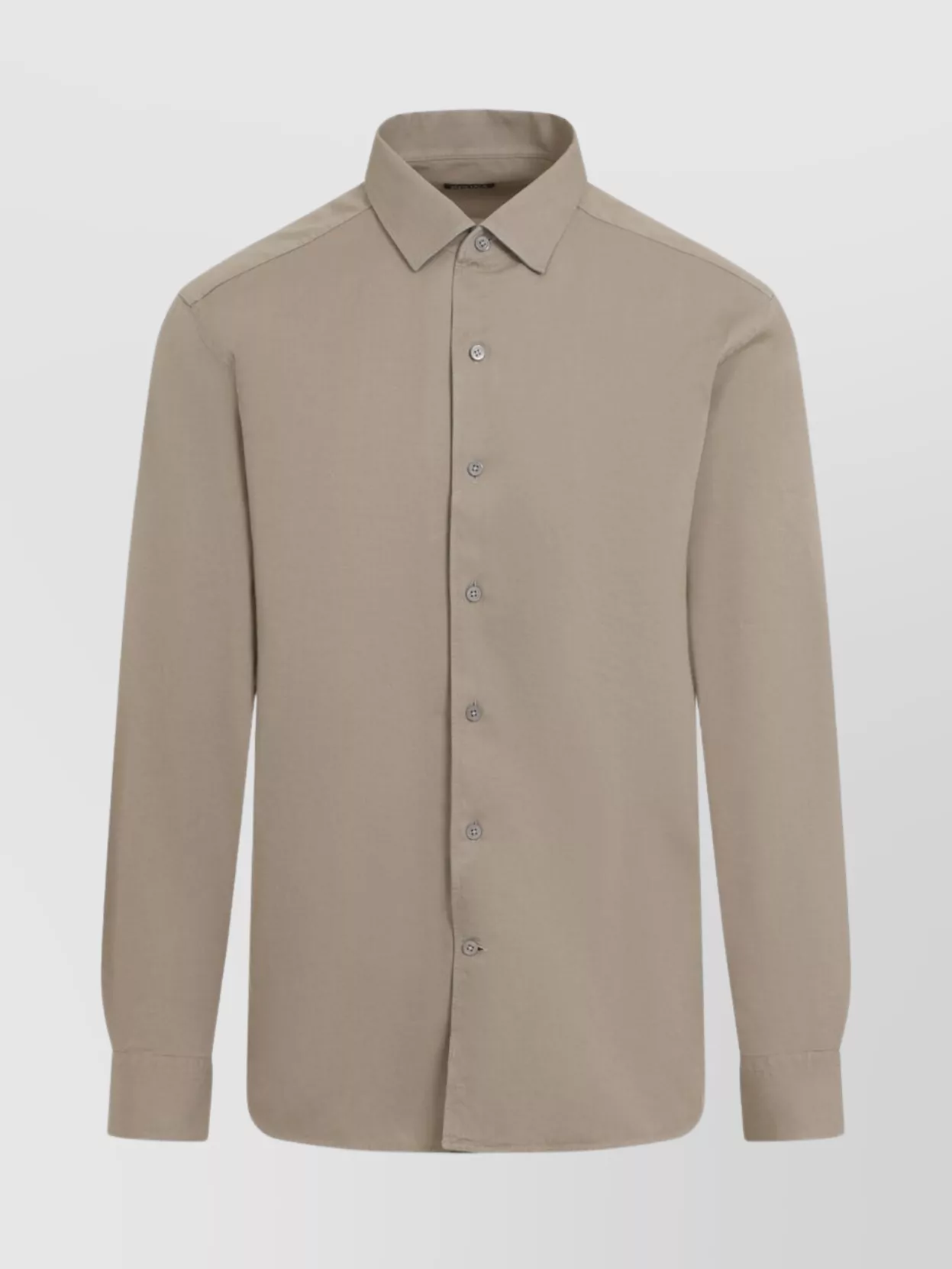 Zegna Shirt In Cotton And Linen Blend