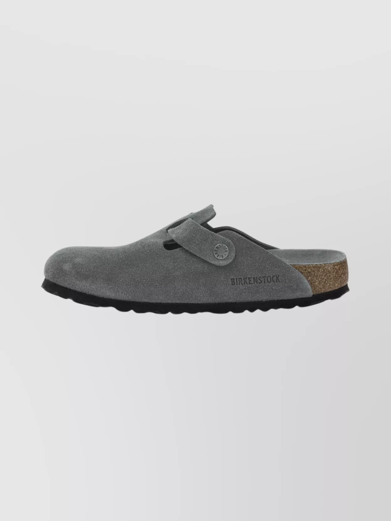 Birkenstock Suede Loafers With Buckle And Textured Sole