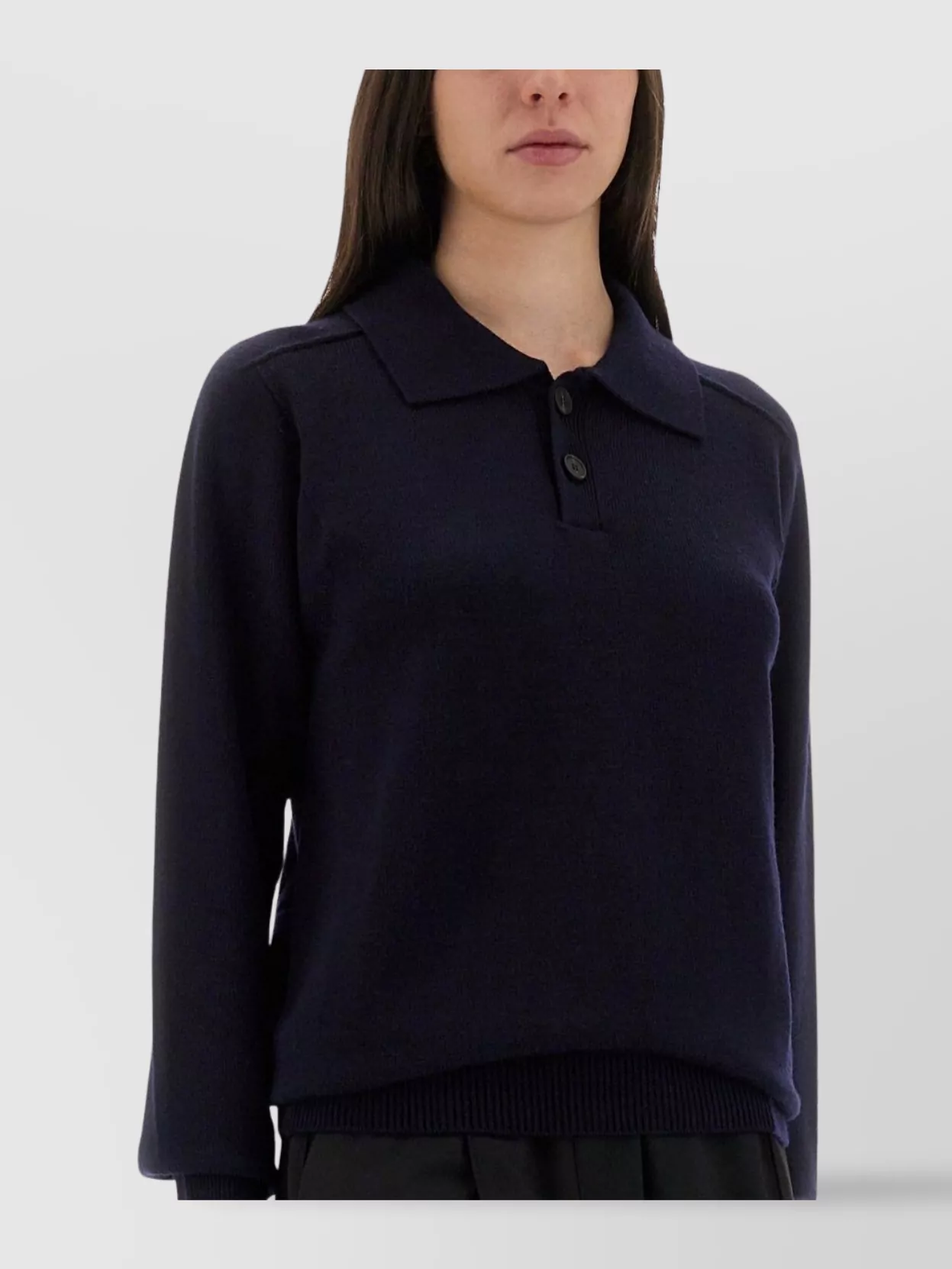 Studio Nicholson Knitwear Polo Collar Long Sleeves