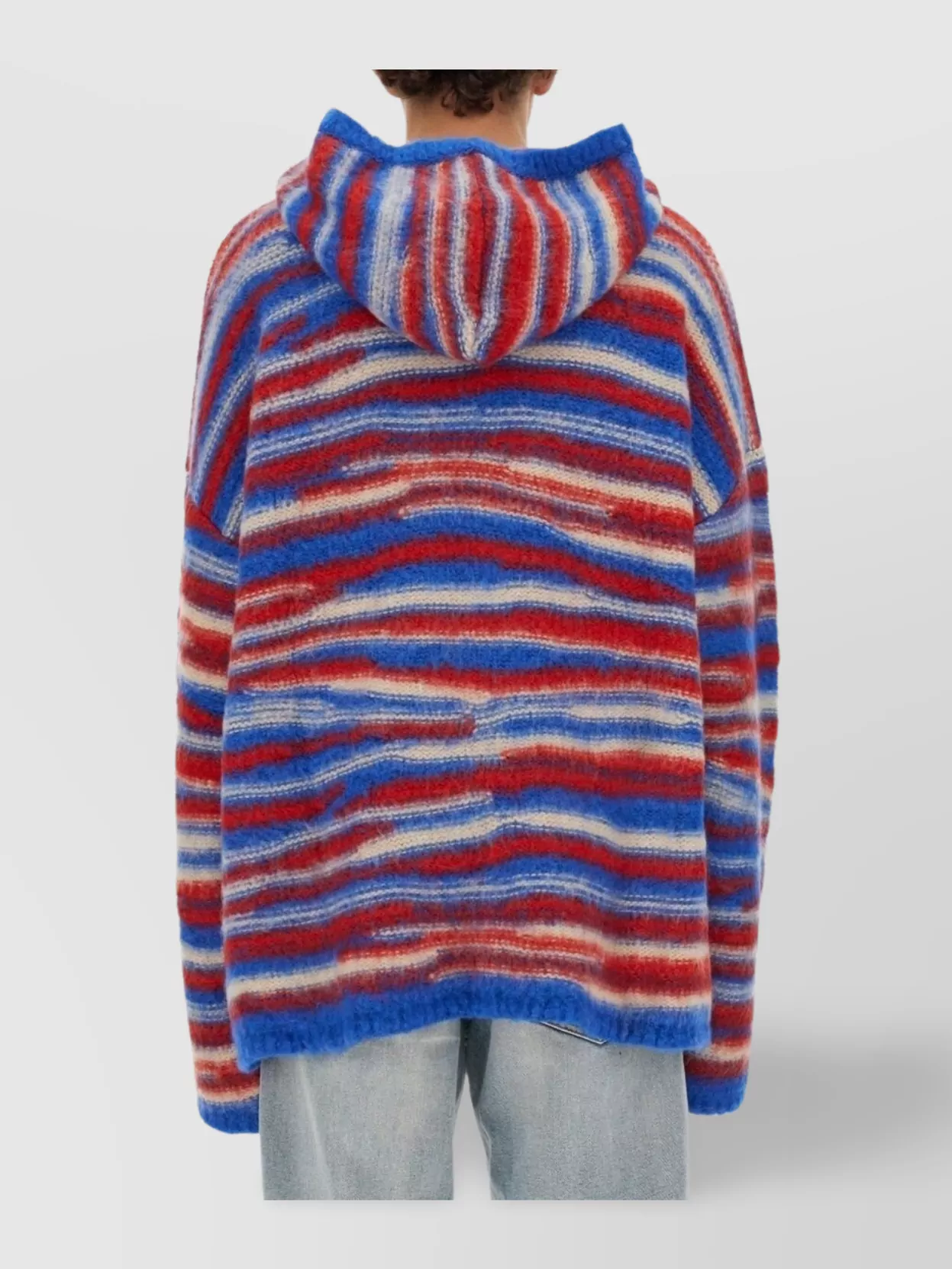 Erl Gradient Knitted Oversized Hoodie