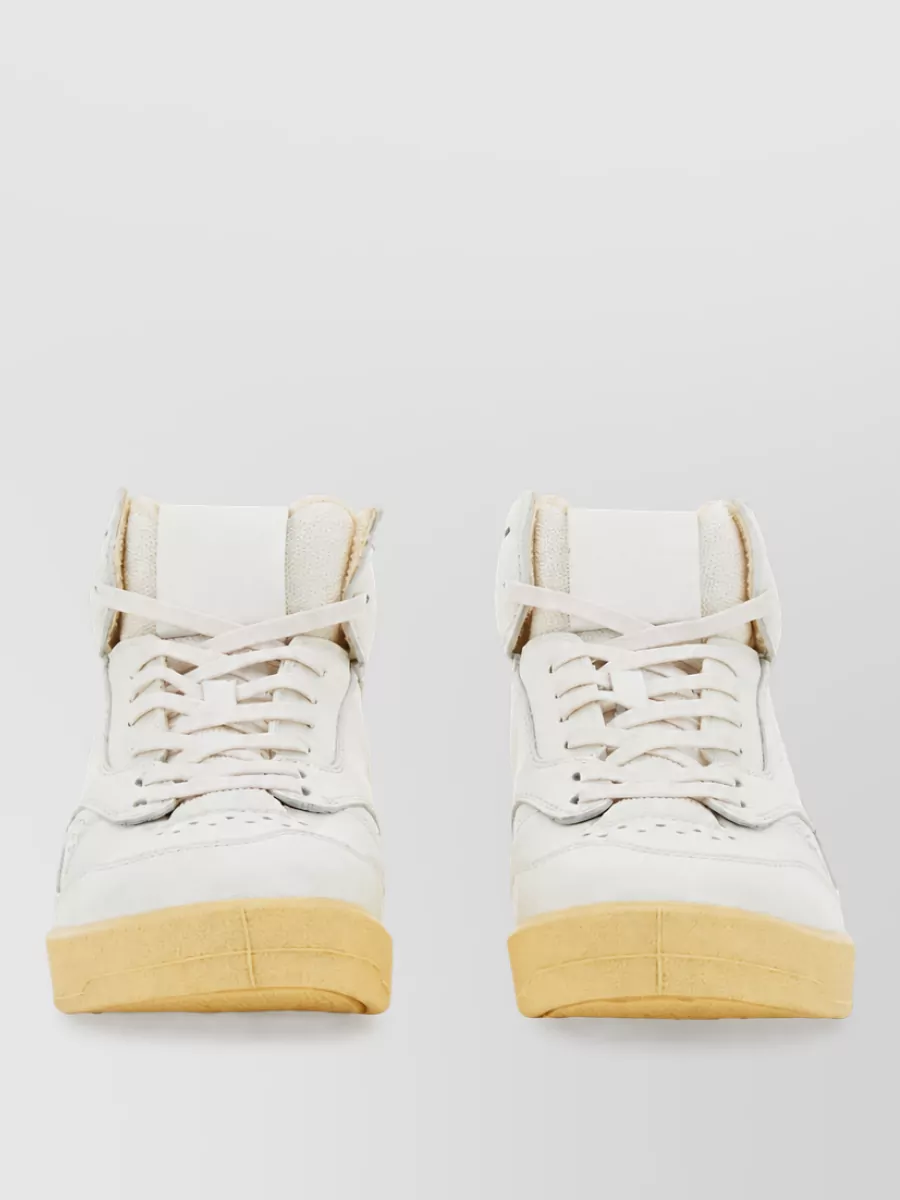 Jil Sander leather high-top sneakers