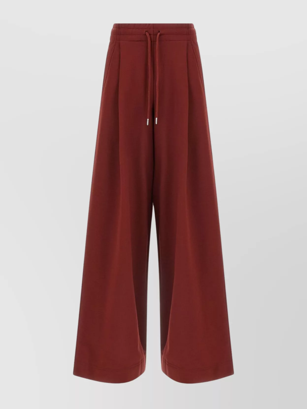 Dries Van Noten Wide Leg Trousers With Side And Back Pockets In Red