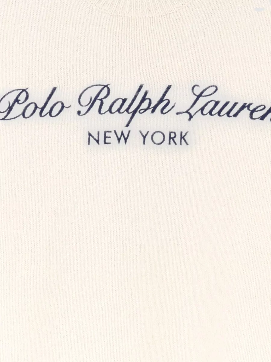 Polo Ralph Lauren Ribbed Wool Cotton Crew Neck Sweater