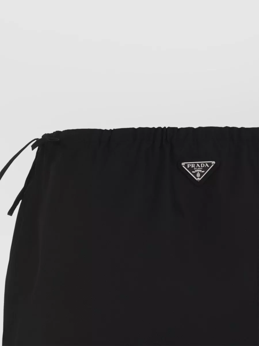Prada Nylon Midi Straight Skirt