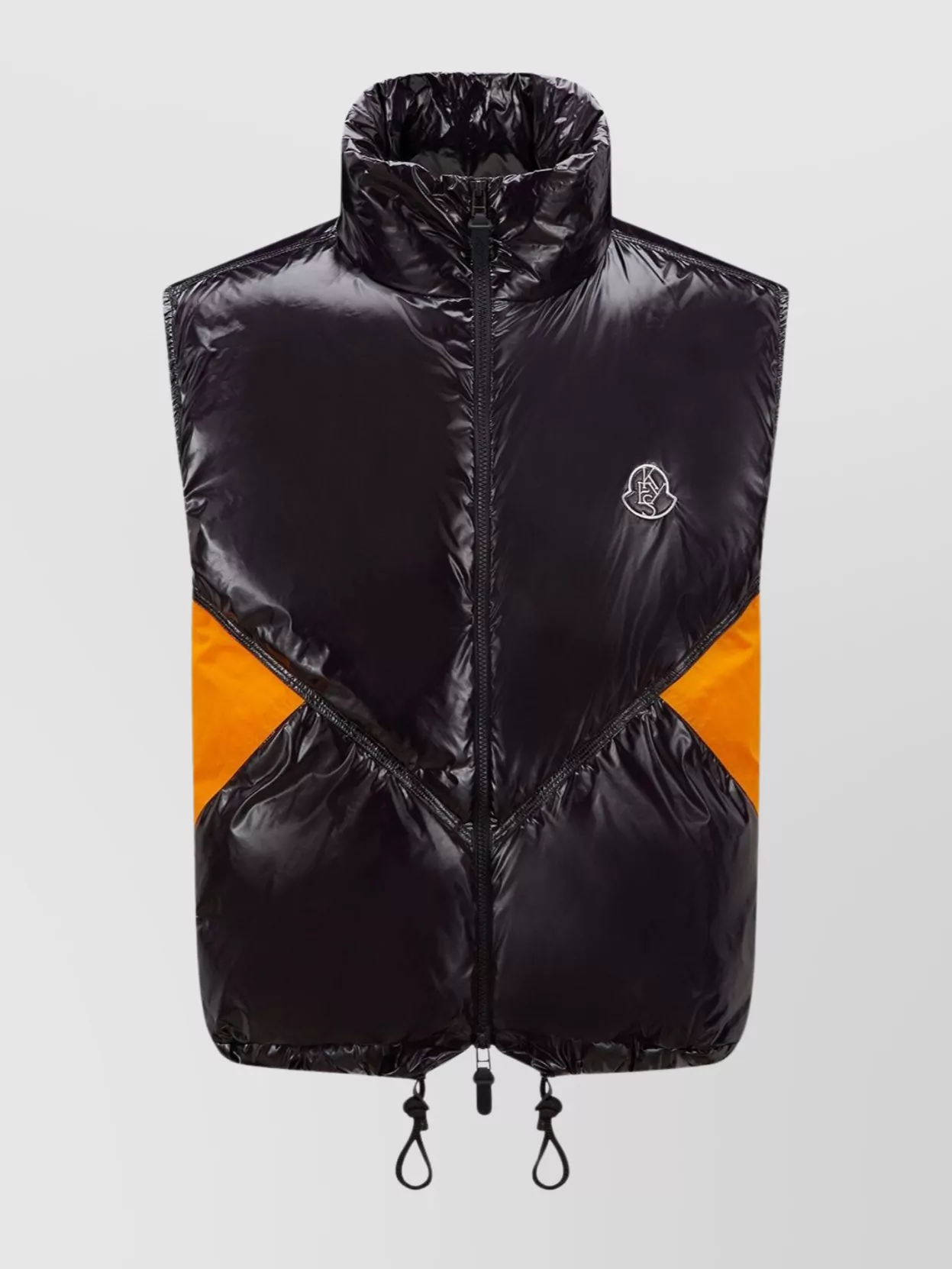 Shop Moncler Genius Gilet Quilted Hooded Jacket