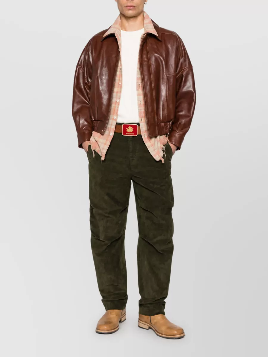 Dsquared2 Cotton Straight-Leg Trousers