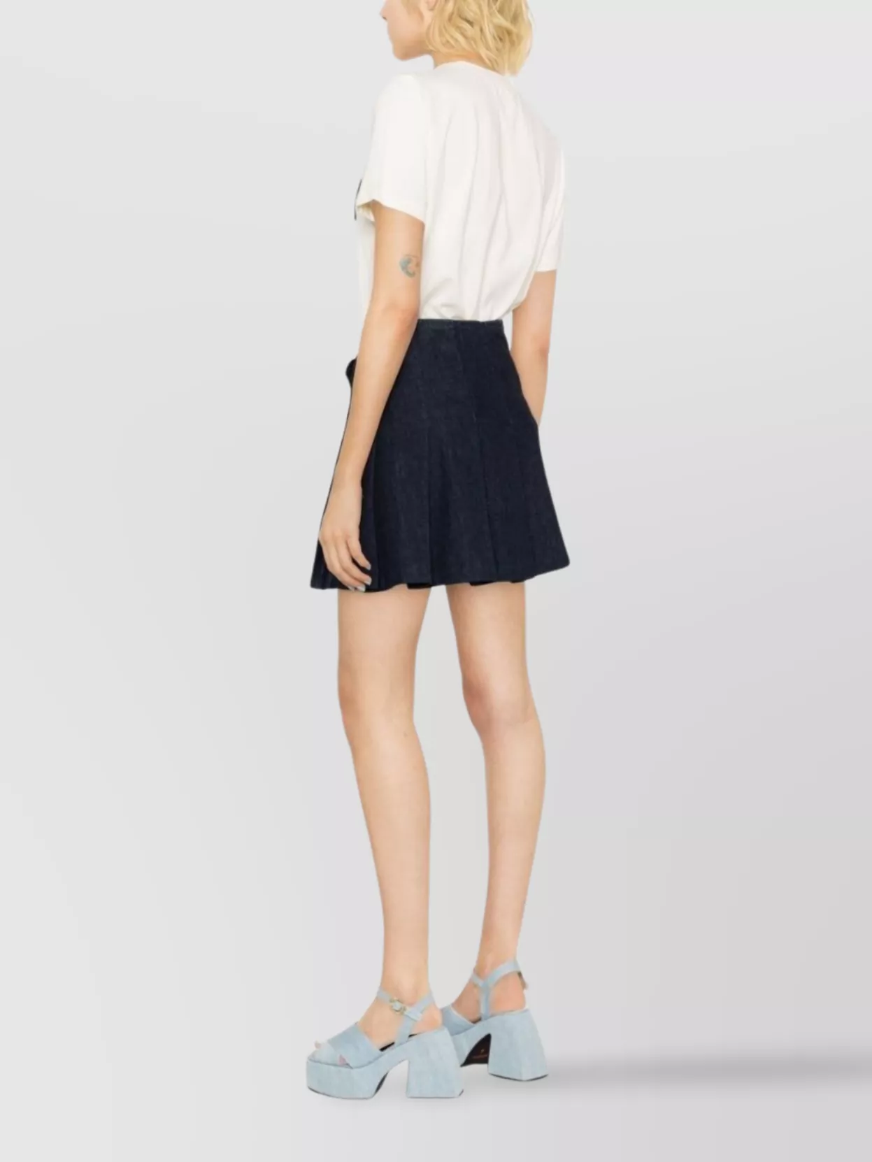 Msgm Round Neck Short Sleeves Straight Hem