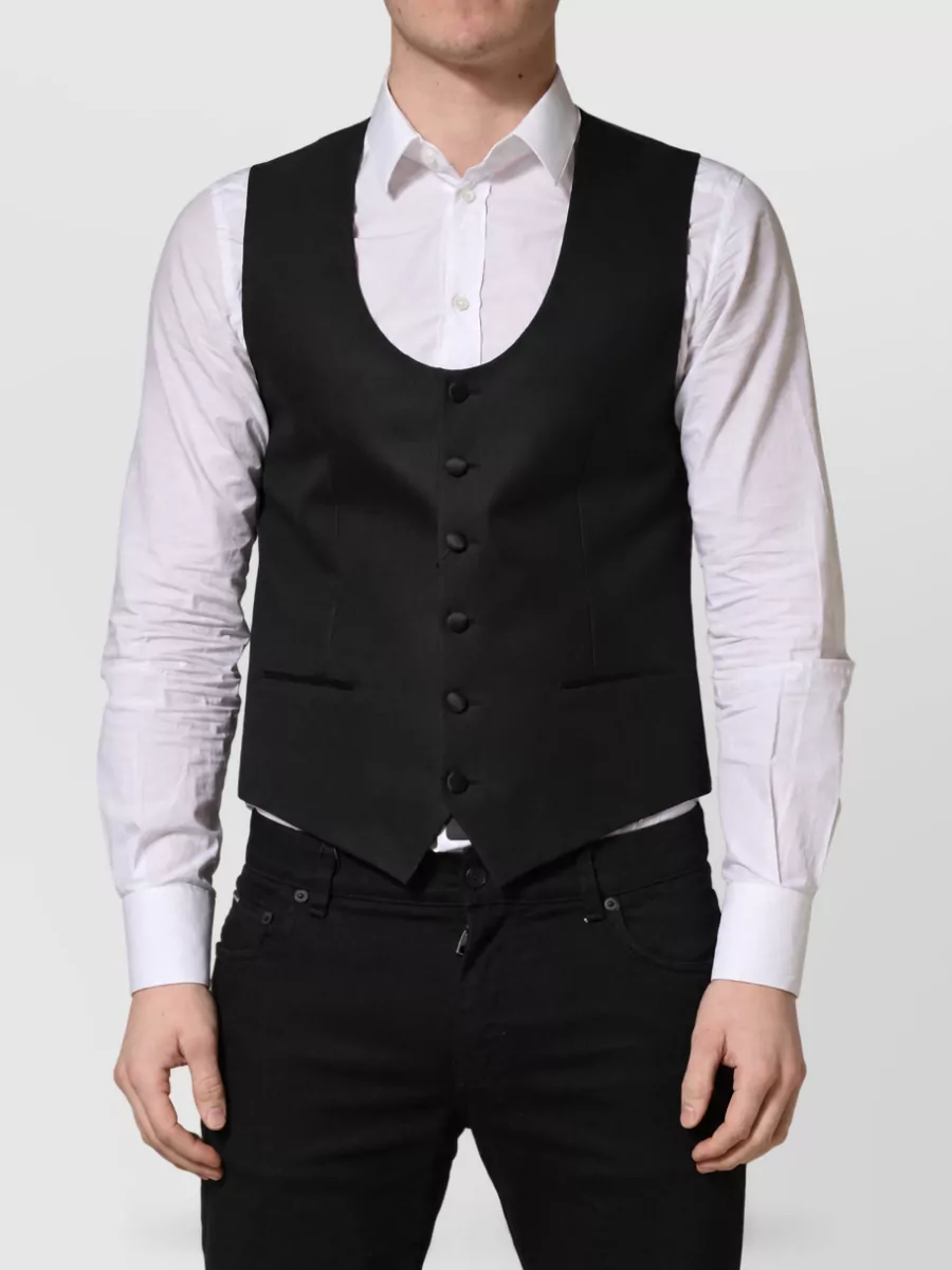 Dolce&Gabbana Wool Single-Breasted Waistcoat