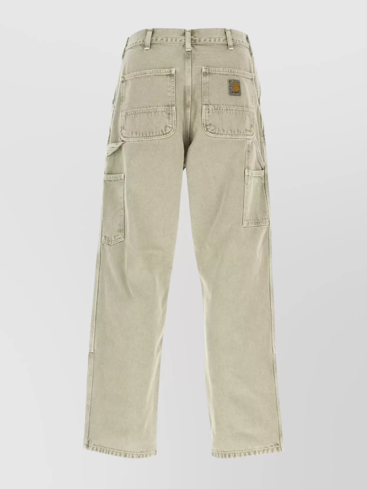 Carhartt Wip Grey Denim Double Knee Pant In Gray
