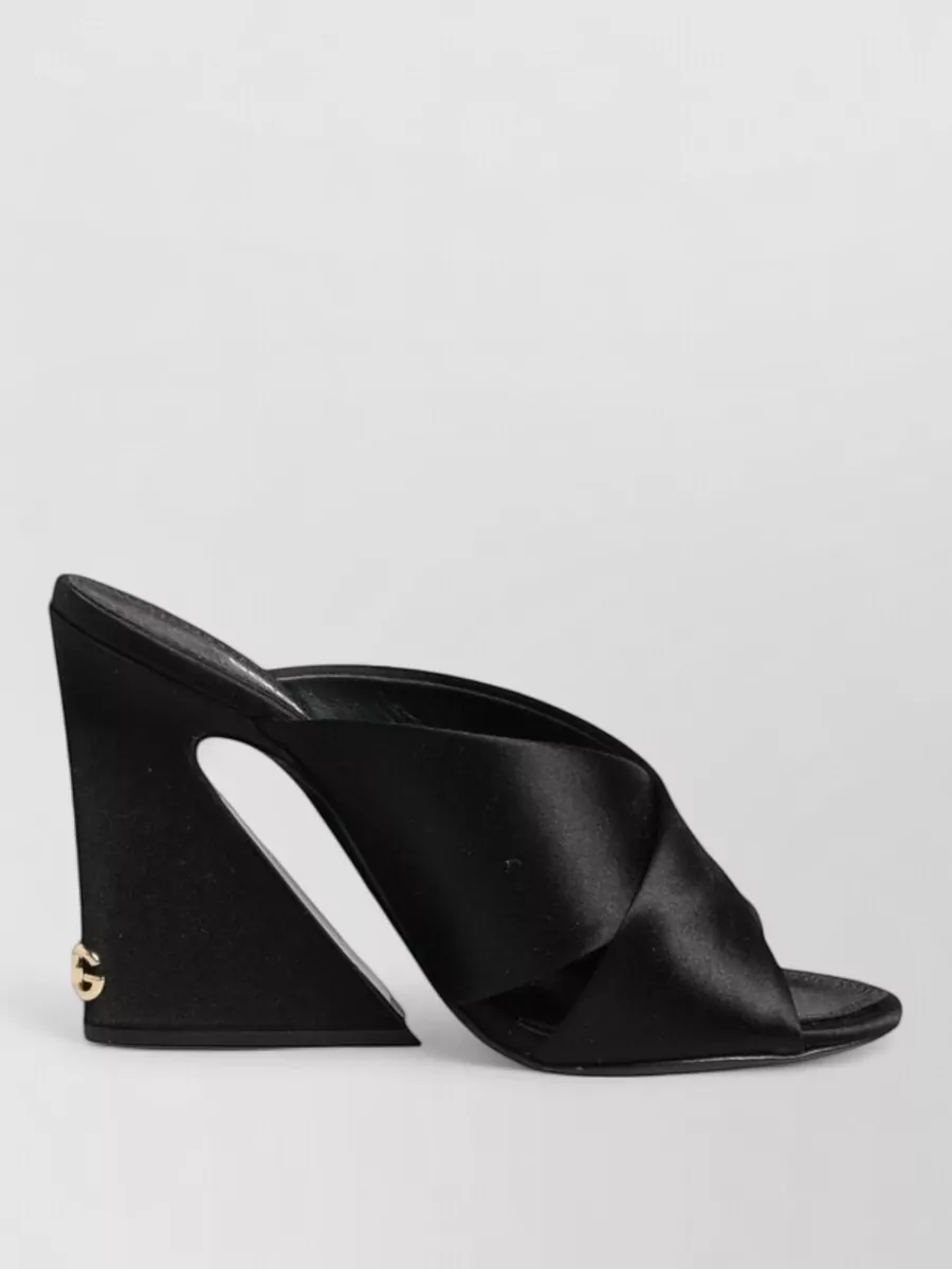 Dolce&Gabbana Silk High-Heel Mules