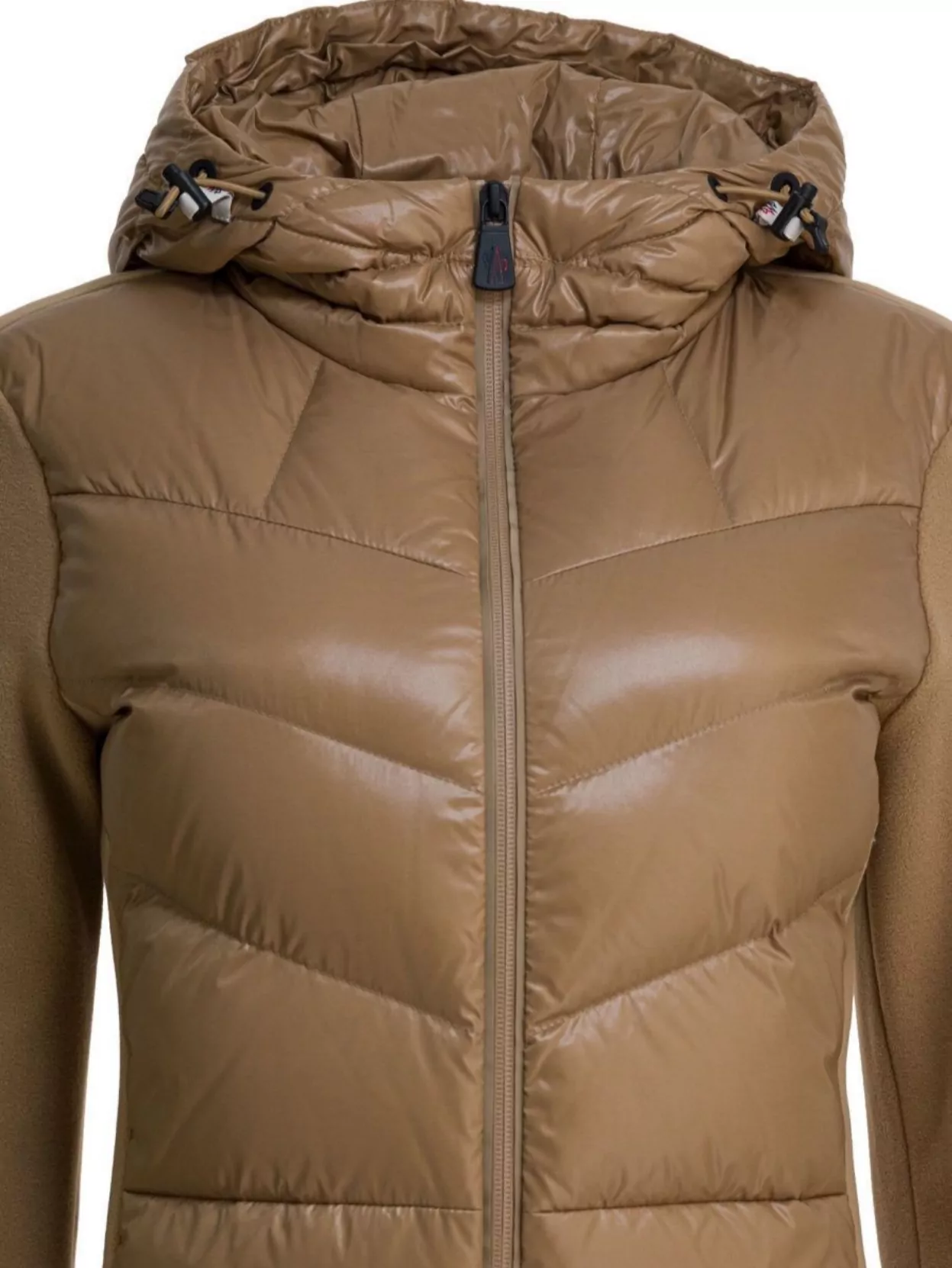 Moncler Grenoble Hooded Quilted Fleece Zip Sweatshirt