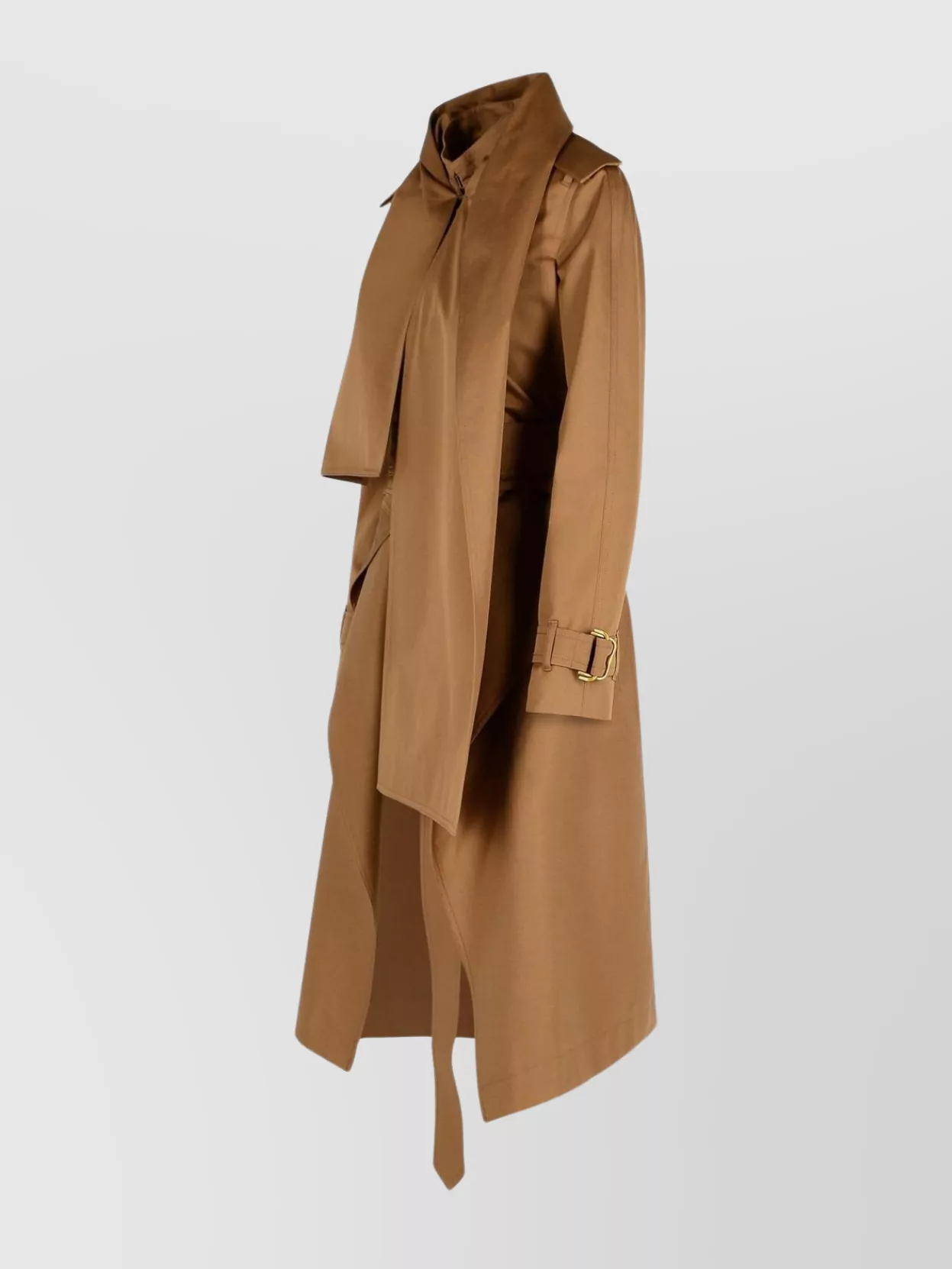 Burberry Long Belted Trench Coat Epaulettes