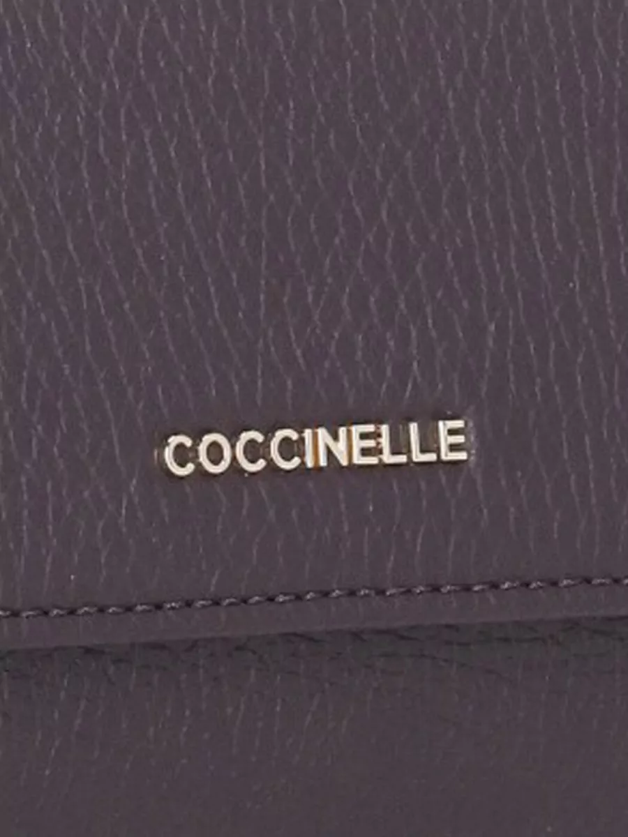 Coccinelle Fold Over Leather Wallet Rear Pocket