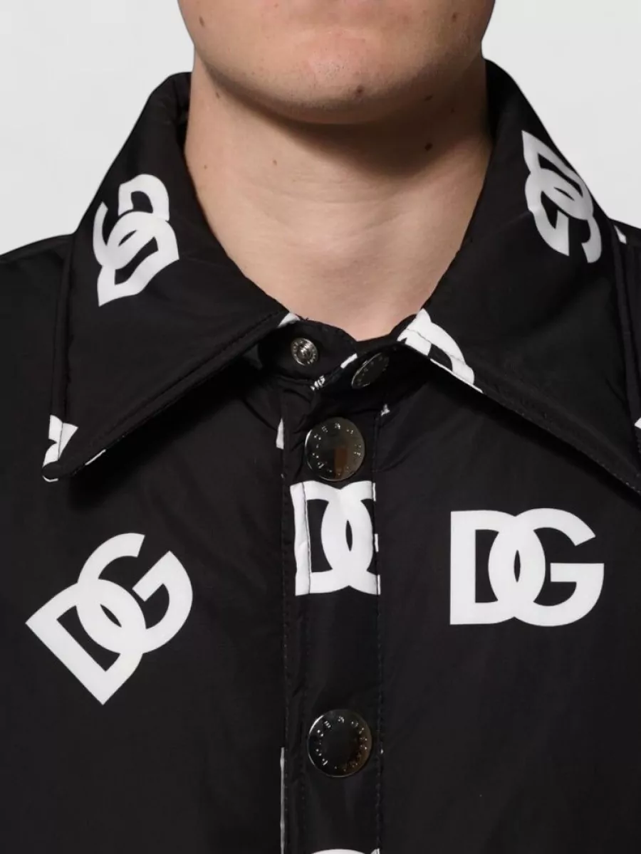 Dolce&Gabbana Logo-Print Nylon Padded Jacket