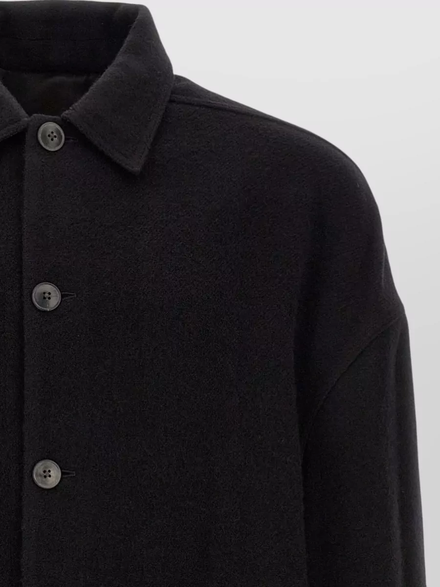 Rick Owens Virgin Wool Straight Coat