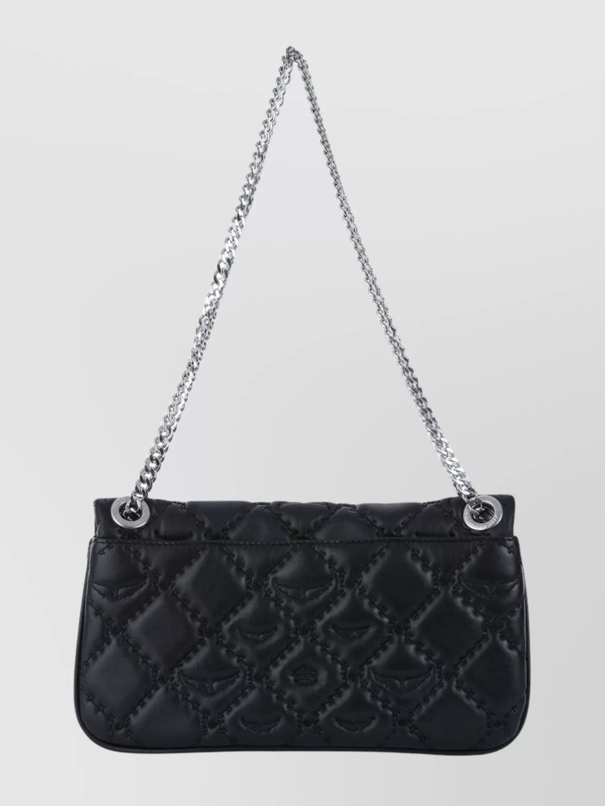 Zadig & Voltaire Rectangular Quilted Shoulder Bag With Chain Strap