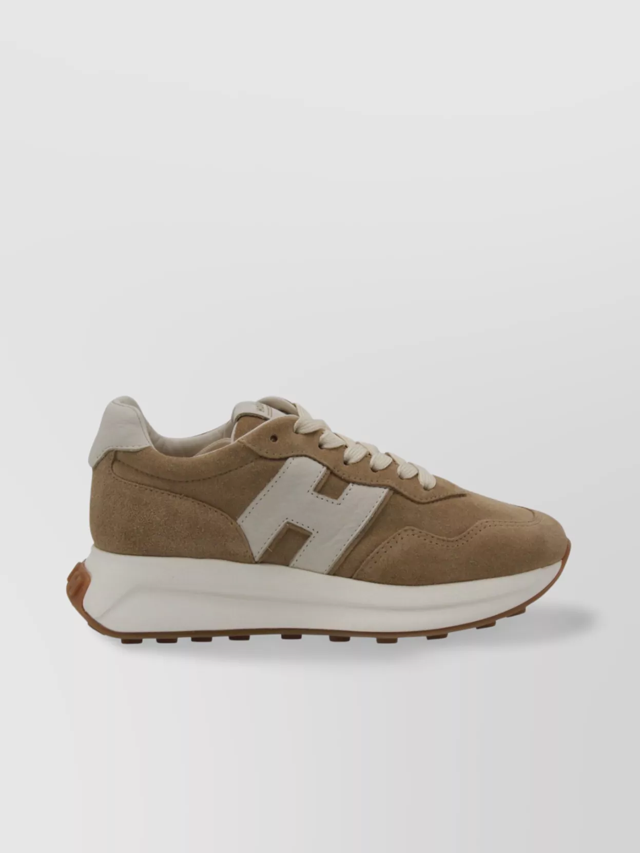 Hogan Low Top Sneakers With Rubber Sole And Suede Upper