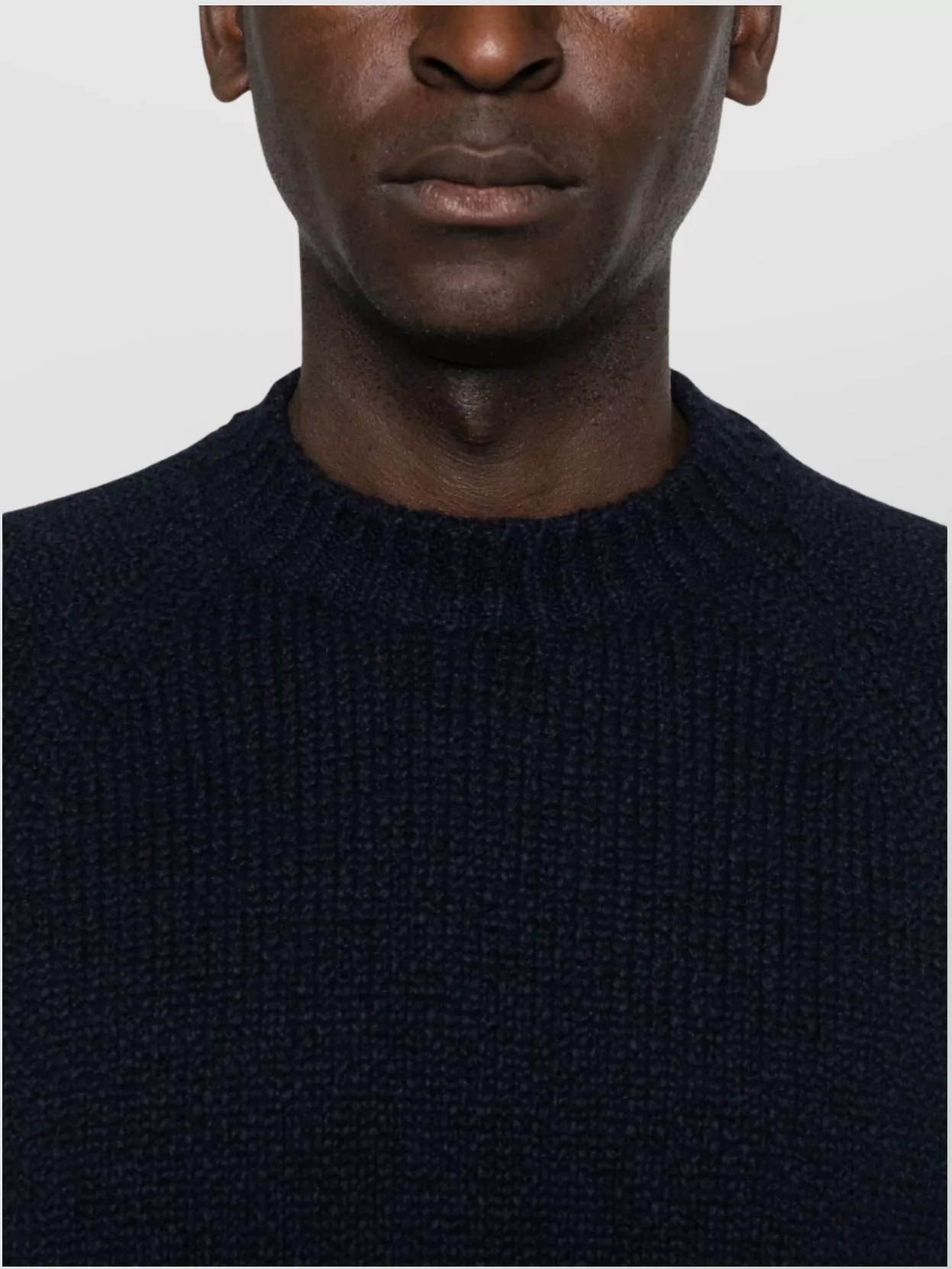 Stone Island Long Sleeve Ribbed Cuff Crew Neck Sweater