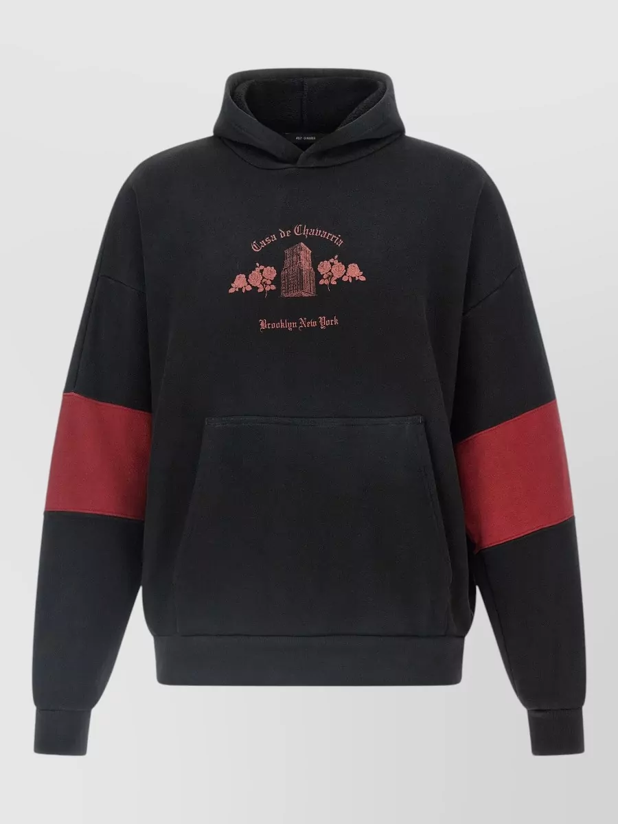 Willy Chavarria Cotton oversized printed hoodie
